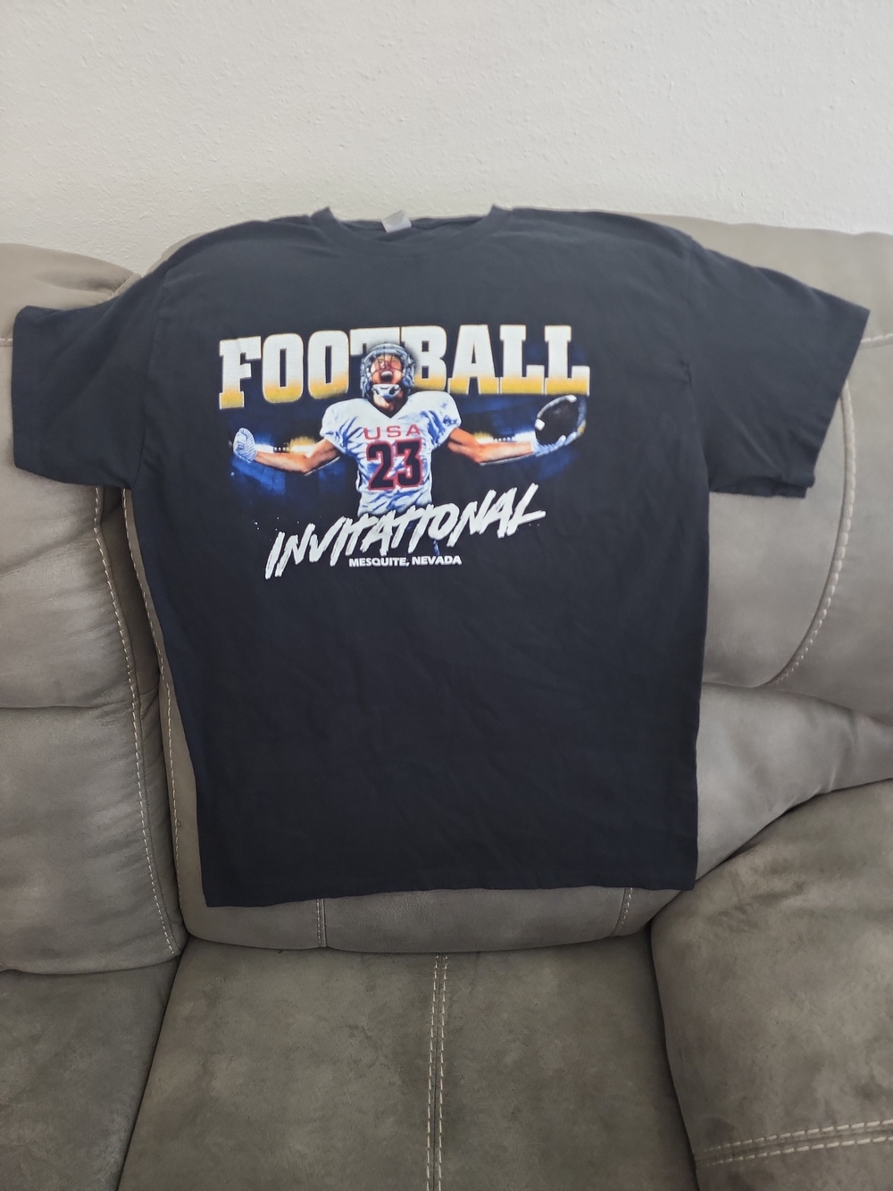 Christian McCaffrey Football Invitational Graphic Tee Medium Rare USA Football - Picture 4 of 6